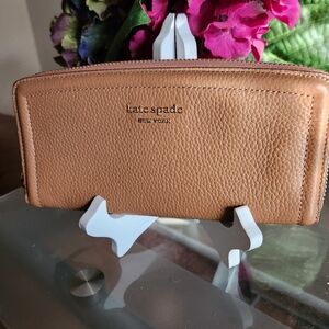 Kate Spade Brown Leather Wallet NWOT